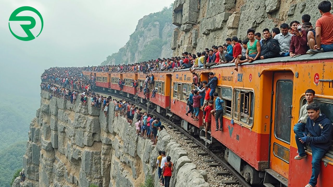 Most Dangerous Roads And Railway Tracks In The World - Part 1