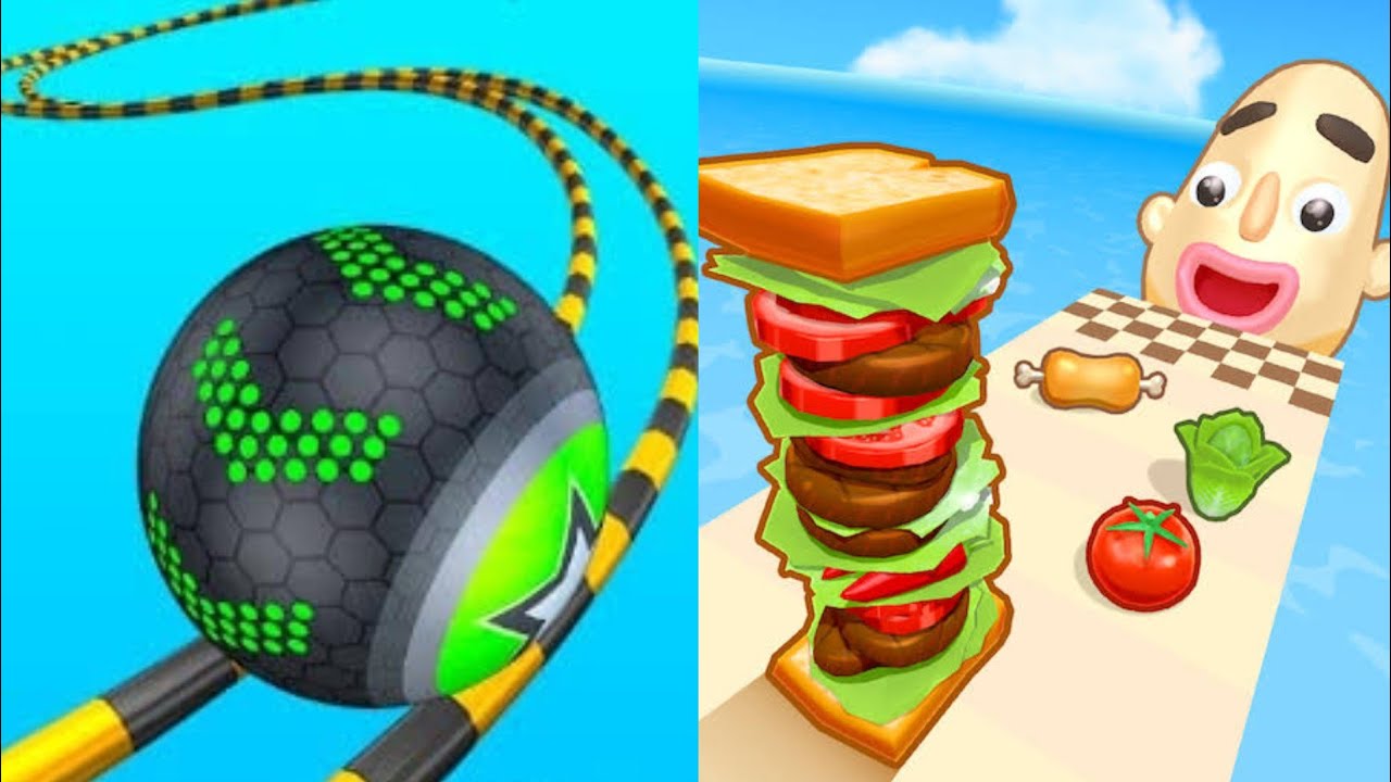 Going Balls vs Sandwich Runner - All Levels Gameplay New APK Update Gameplay 2026