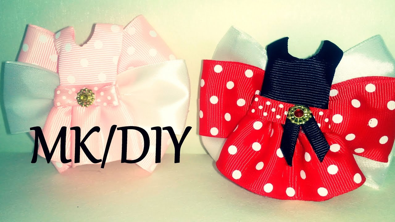 Платье из лент или оригинальная серединка Канзаши /MK/DIY/Kanzashi tutorial