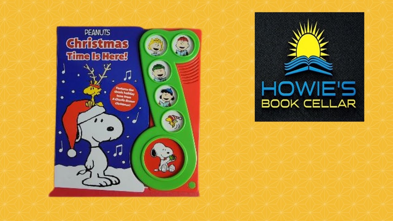 PEANUTS Christmas Time is Here INTERACTIVE Button Sound Book