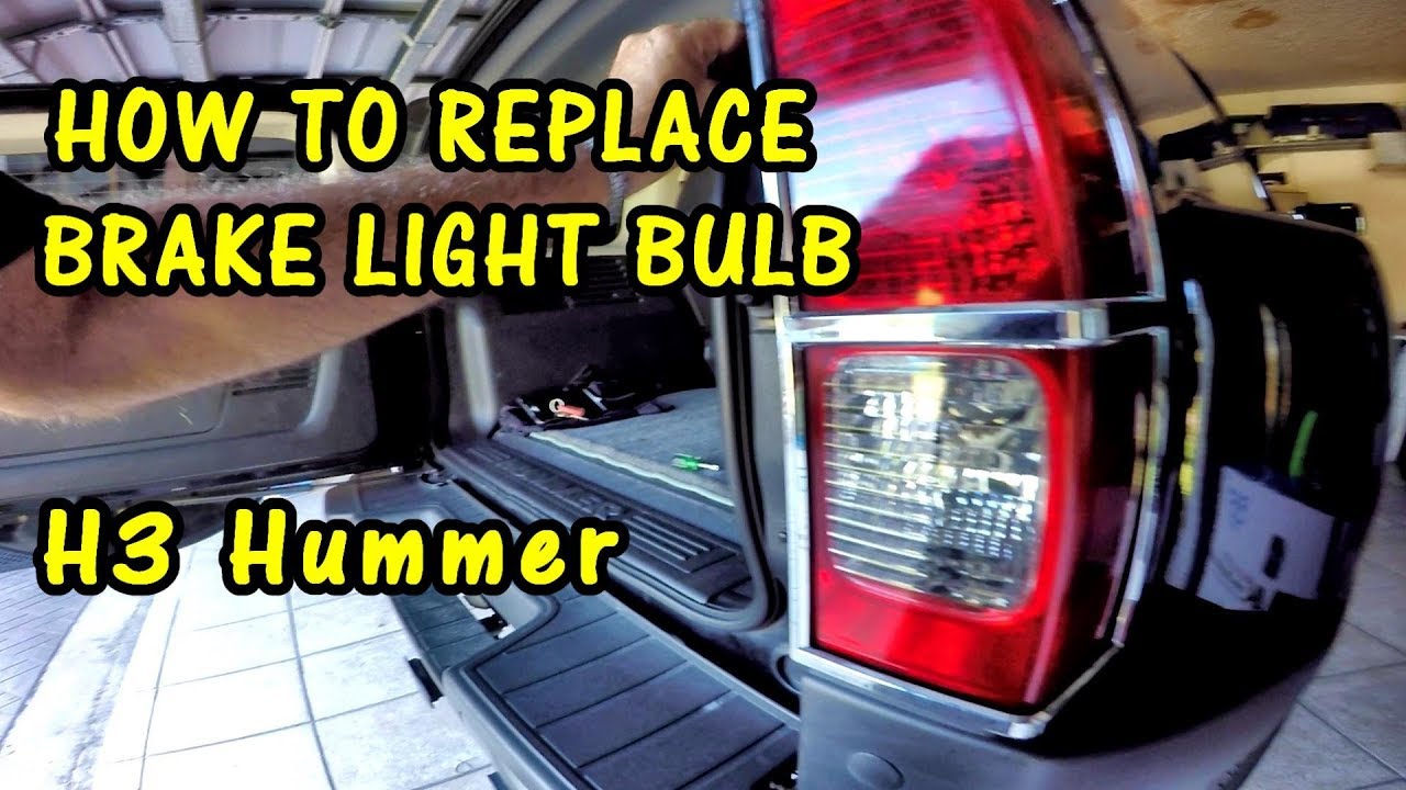 HOW TO REPLACE BRAKE LIGHTS BULB on H3 HUMMER | Long Life Miniature Bulb | Taillight
