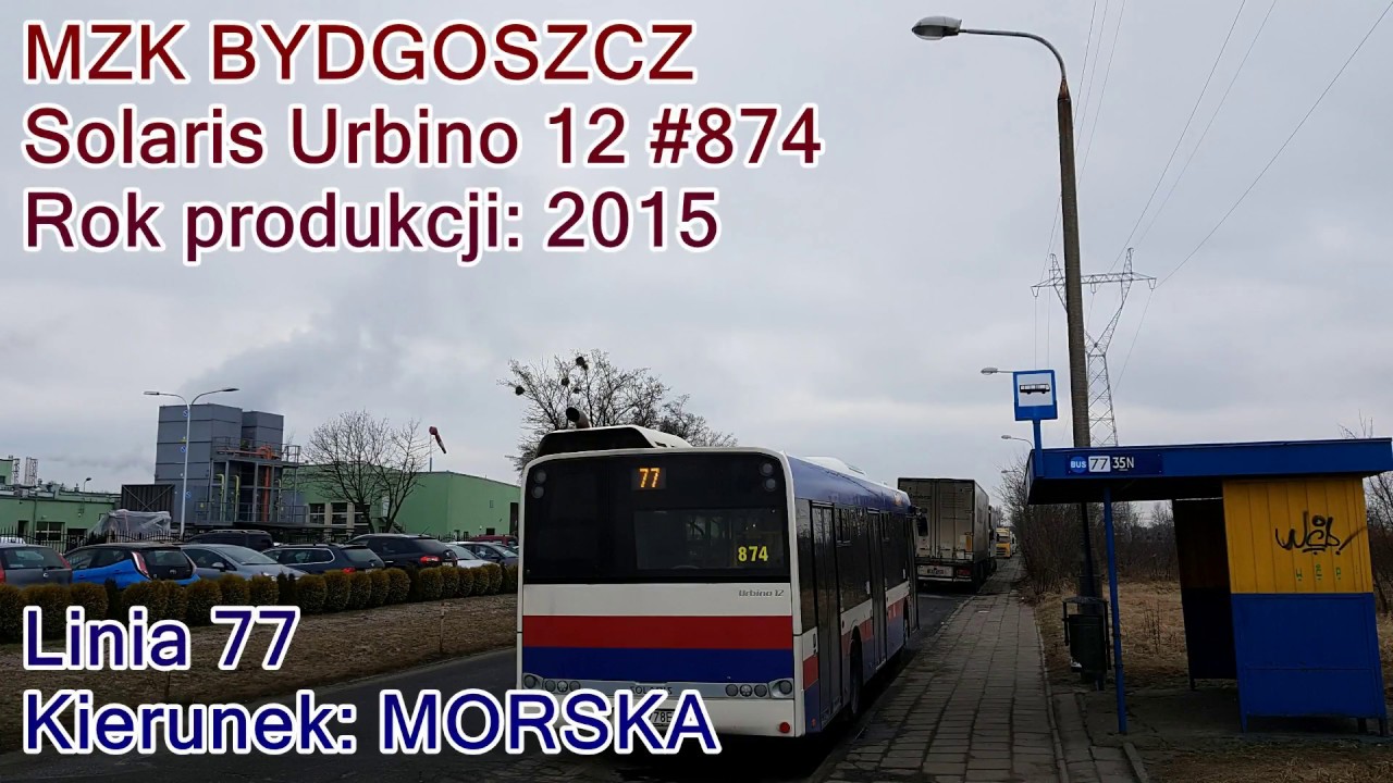 MZK Bydgoszcz - Linia 77,  Solaris Urbino 12 III #874