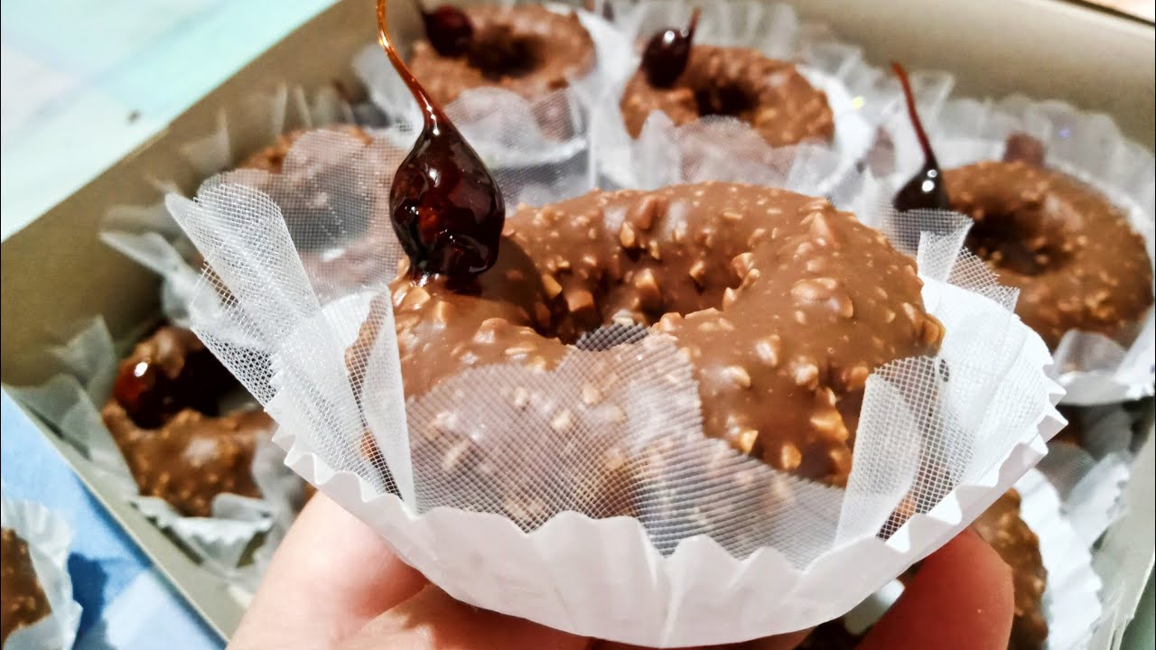 كعيكعات بالشكولاته روشي بزاااف بنينة حلوى بريستيج لكل المناسبات وصفة سهلة