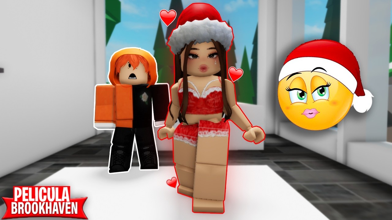 Mi PRIMA ME CONFIESA ALGO TURBIO EN NAVIDAD 😳🎄 BROOKHAVEN PELICULA 🏡