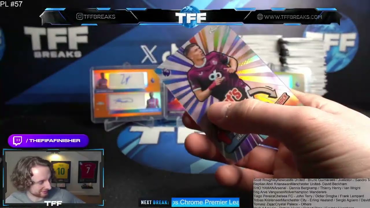 Коллекционная карточка Topps Chrome 2026 года, Премьер-лига Англии (EPL), 12 штук в коробке, PYT/...