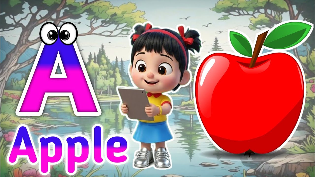 Phonics Song 2 with TWO Words in 3D - A For Airplane - ABC Alphabet Songs with Sounds for Children