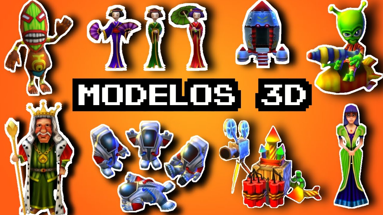 Modelos 3D de conceptos de chicken gun 