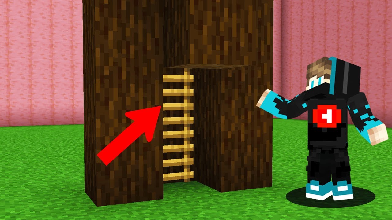 فلم ماين كرافت : و لكن لقيت شجرة فيها مكان سري !!؟ 😱🔥