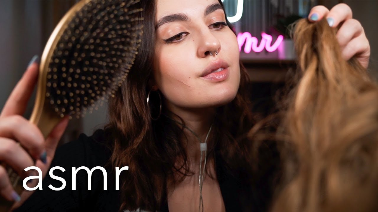 asmr en español - DUERME mientras te PEINO ASMR atención personal para DORMIR :)