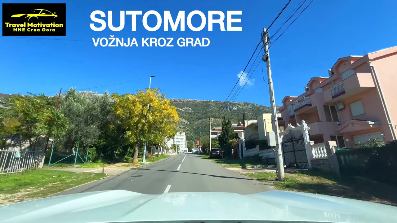 Vožnja kroz SUTOMORE i prema Baru u Decembru 2025 - SUTOMORE Town [Driving Tour in 4K] MNE Crna Gora