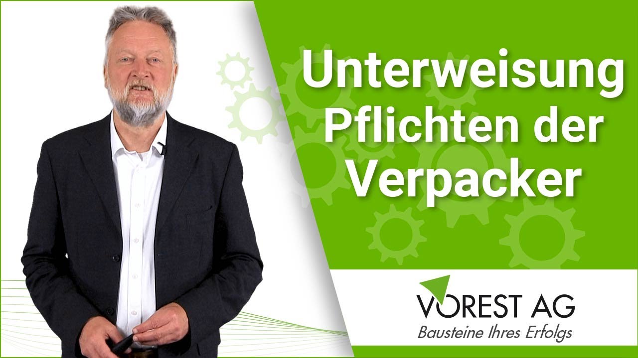 Gefahrgutverpackung Unterweisung online - Pflichten Verpacker
