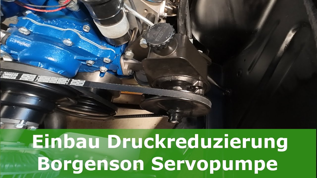 Einbau Druckreduzierventil Saginaw Servopumpe | Ford Mustang