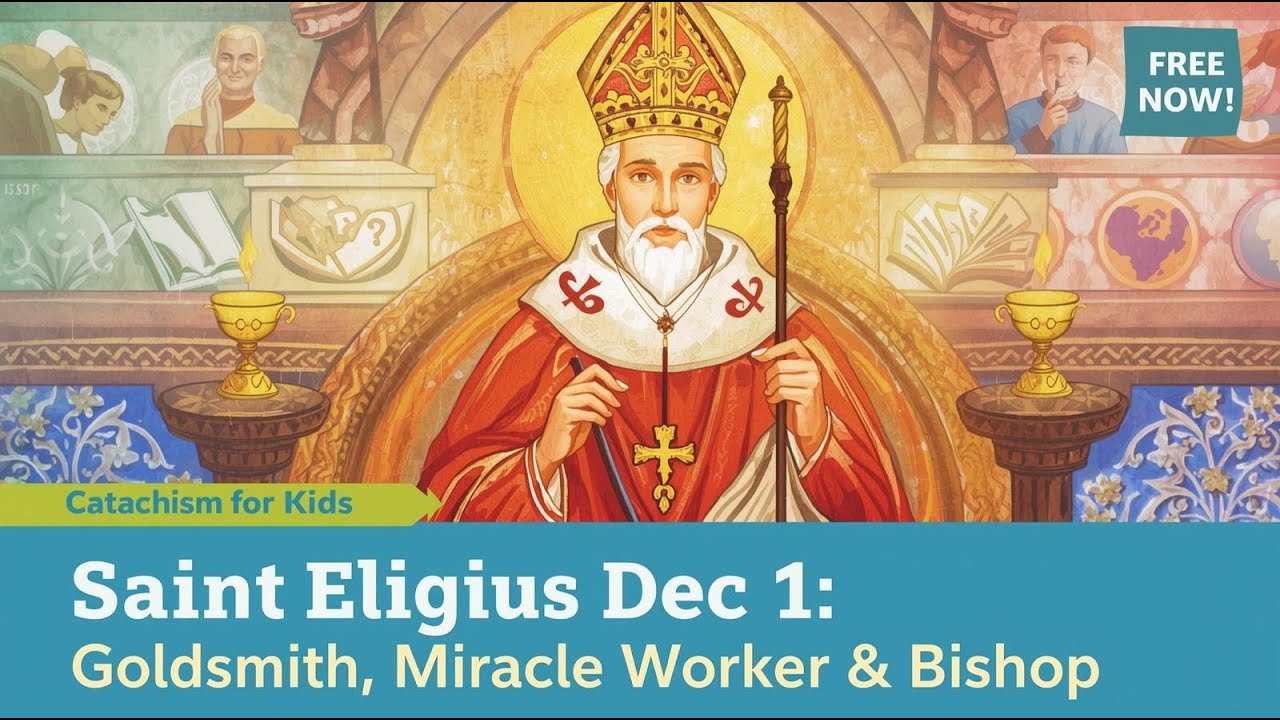 Saint Eligius (Dec 1) | Goldsmith, Miracle Worker & Bishop | Catechism for Kids