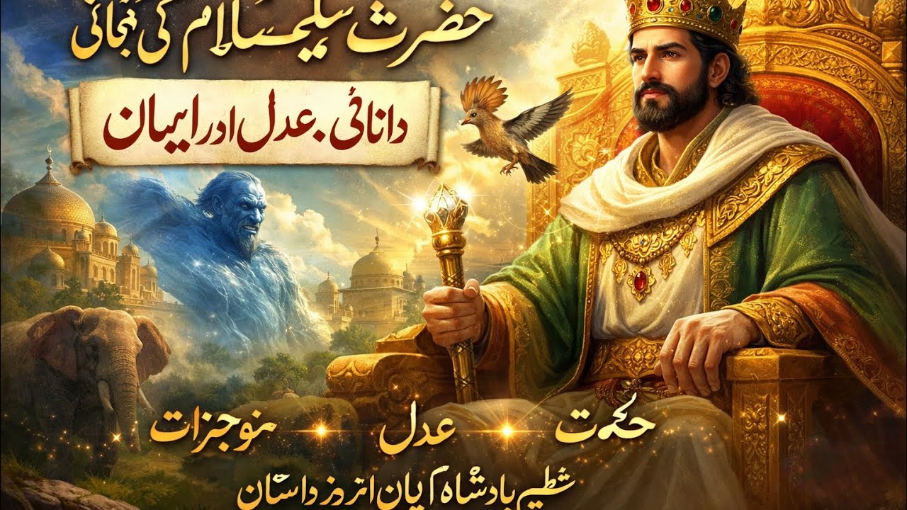 "حضرت سلیمان علیہ السلام: حکمت، عدل اور معجزات" 