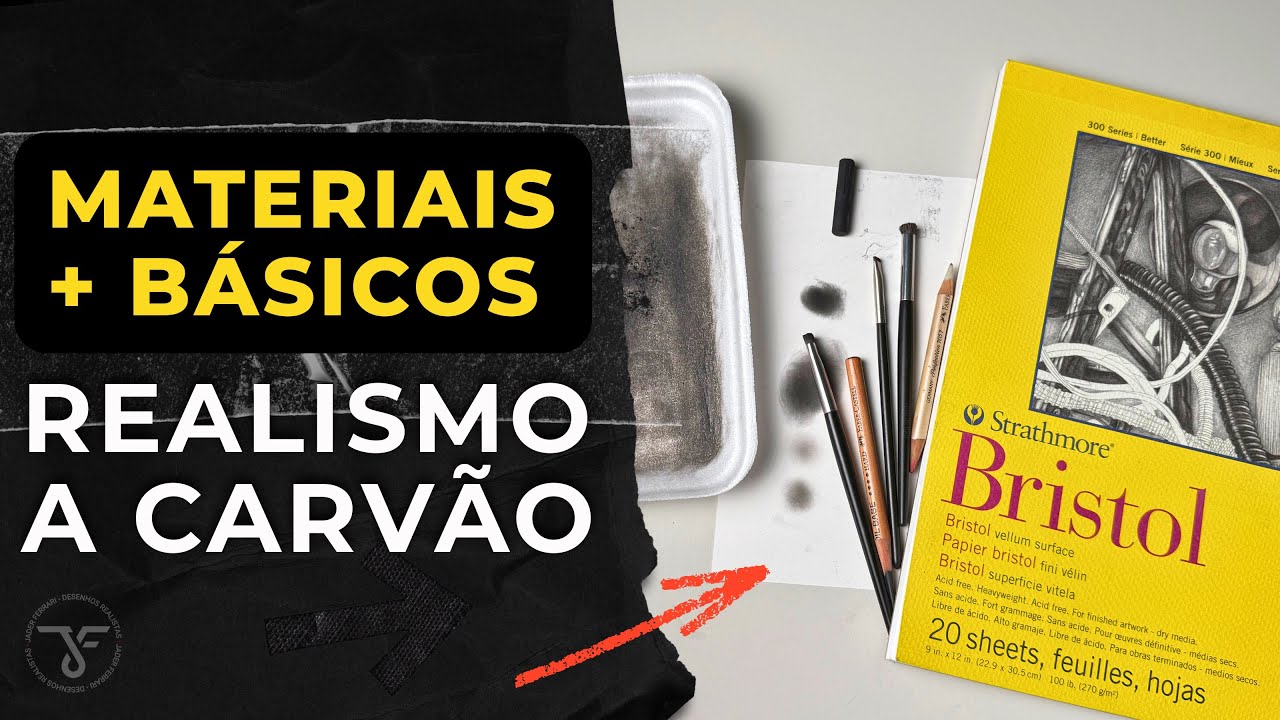 Lista de MATERIAIS BÁSICOS para INICIANTES no REALISMO A CARVÃO