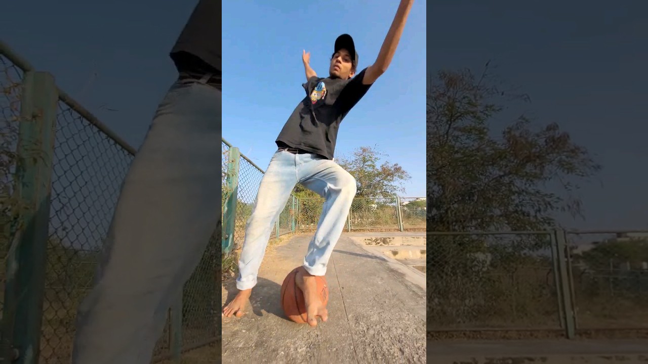 Balance On The Ball Challenge🏀#shorts