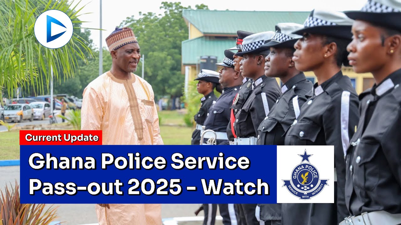 Ghana Police Passing Out Ceremony 2025 - Highlights of 1,194 Recruits at National Training School 🇬🇭