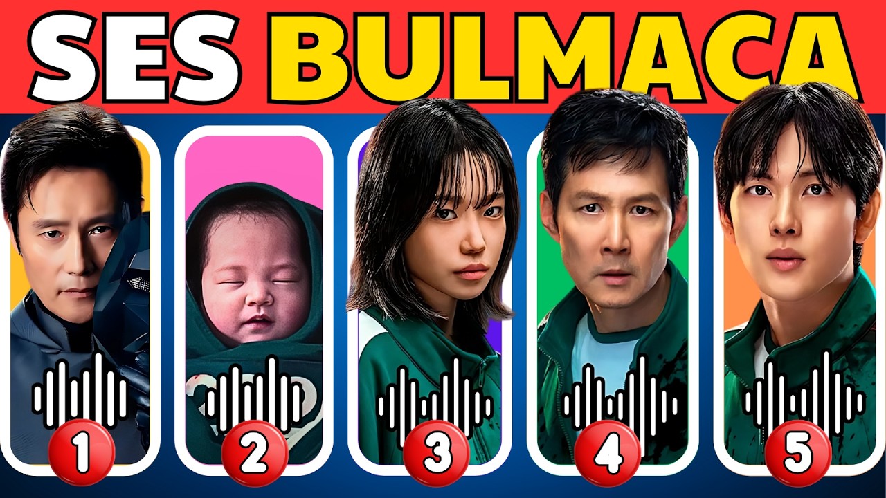 Squid Game 3 SES BULMACA😱🦑 Karakterleri Tahmin Et!  Oyuncu 222💚 |  Yönetici🖤 Bil Bakalım Oyunu🎲