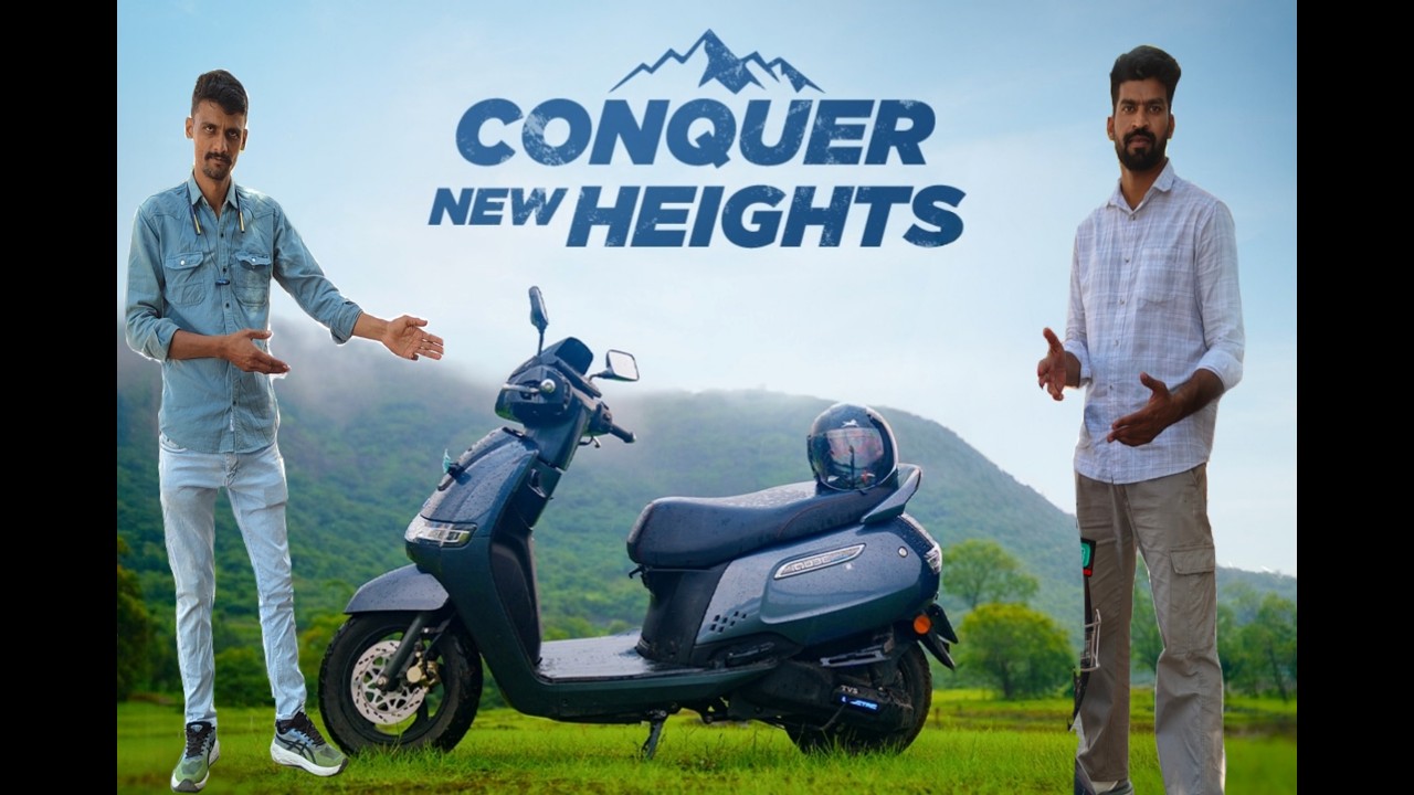 TVS iQube Electric Scooter Real Test Ride 🛵 Range, Speed & Features!