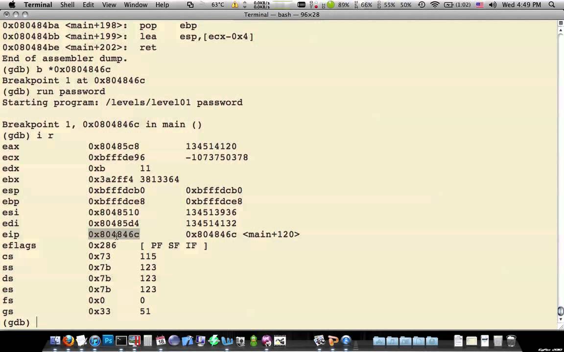 Wargames for Learning - Smash the Stack - 02