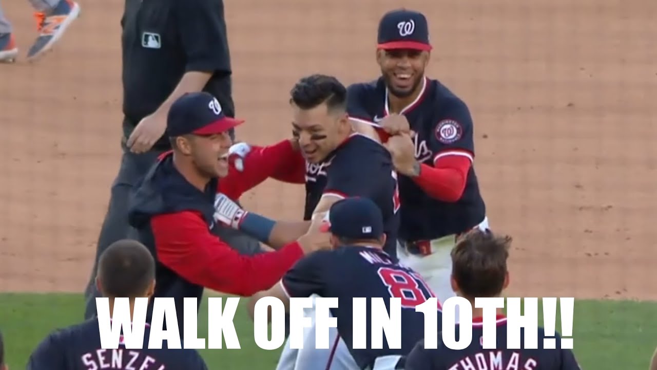 Joey Meneses Hits a Walk Off Single in 10th Inning vs Astros!!!
