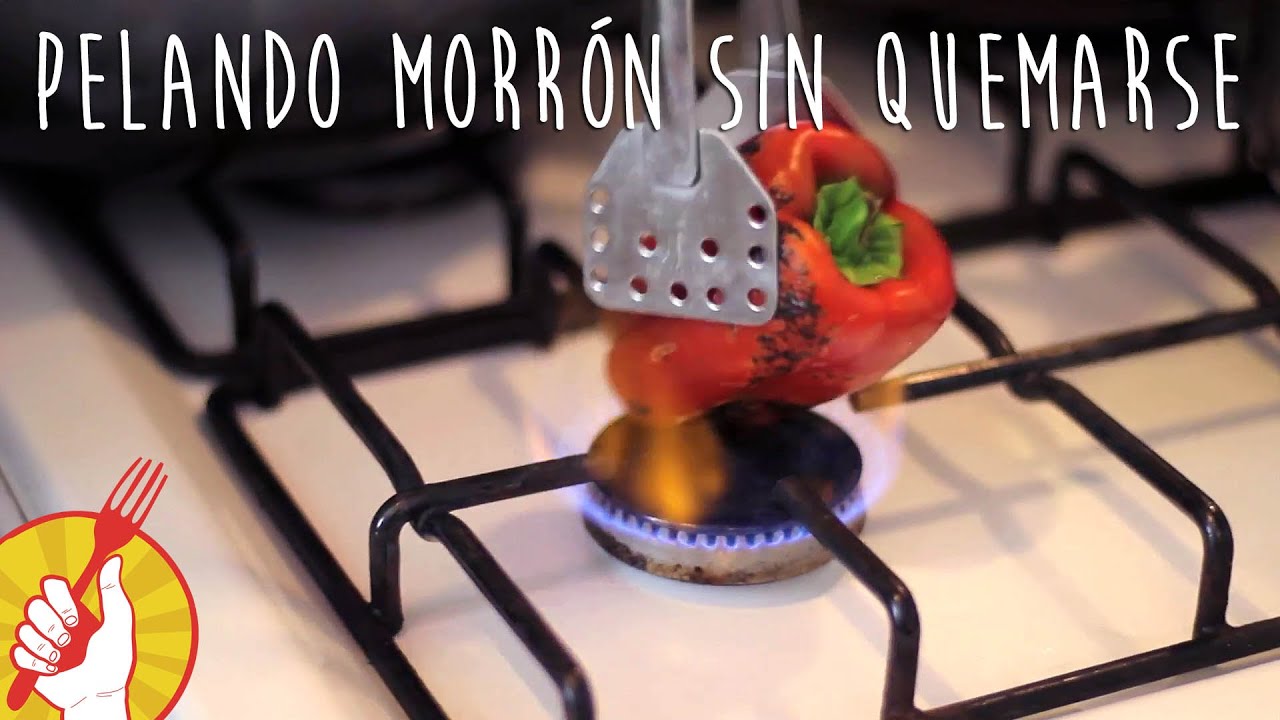 Cómo ASAR y PELAR PIMIENTOS Ají morron | Receta FÁCIL | Tenedor Libre
