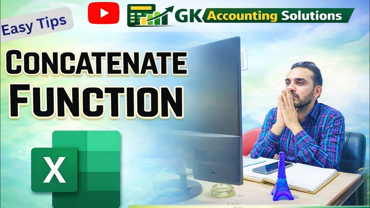 Excel CONCATENATE Function in Hindi | CONCAT  Formula  Excel Tutorial | Text Join Formula ⭐⭐⭐