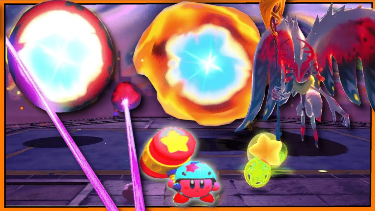 Beating 3 final bosses at ONCE in Kirby and the Forgotten land