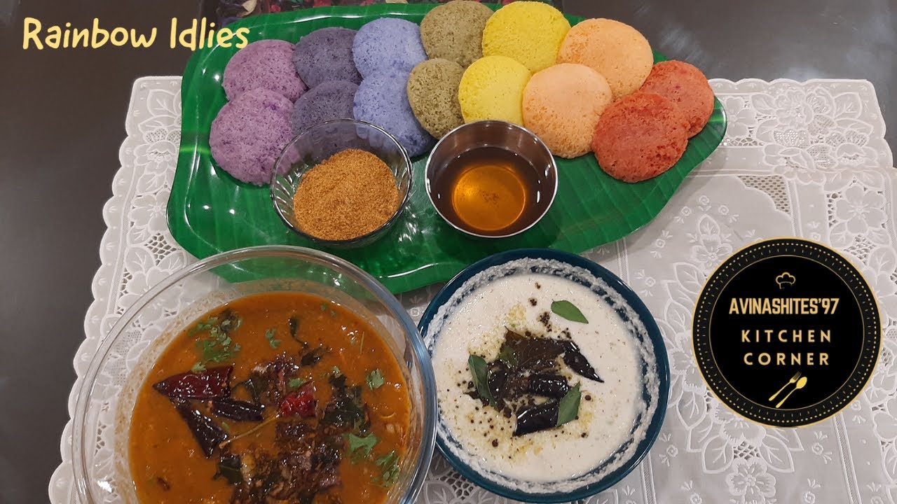 Rainbow Idly | 100% Organic ~ No Artificial Food Colour | Healthy Breakfast | All Natural