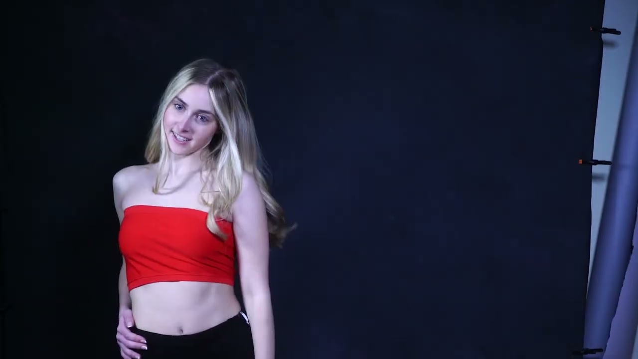 Behind-the-scenes of a fashion shoot with Violet Jakupco in gear from Amazon