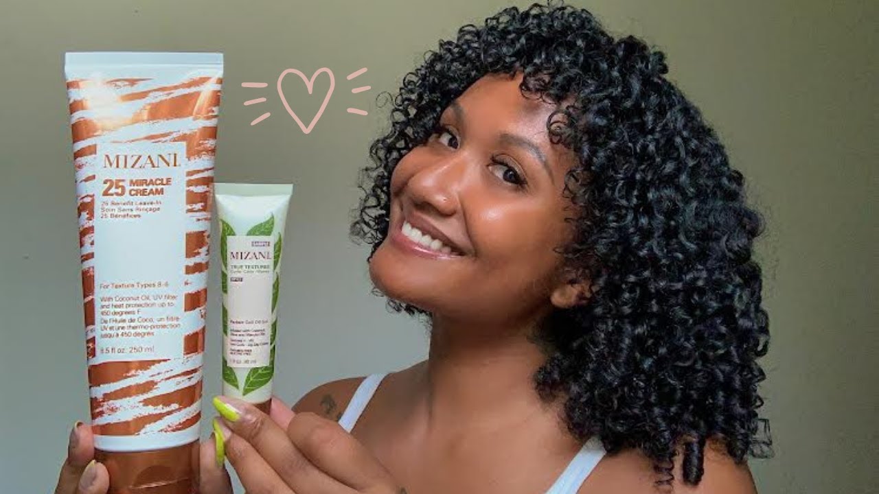 Curl Defining Wash And Go Routine Using Mizani 25 Miracle Cream And Perfect Coil Oil Gel
