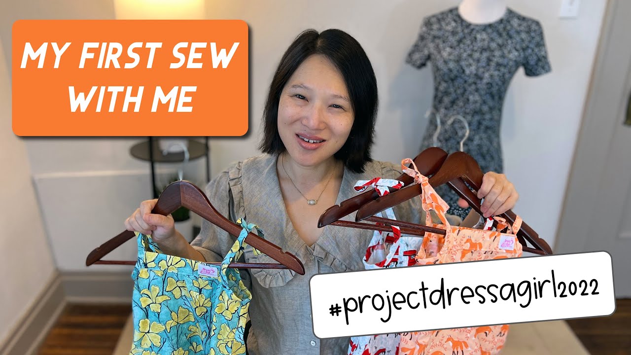My 1st Sew With Me (& possibly my last)--Oliver + S Popover Sundress for #projectdressagirl2022