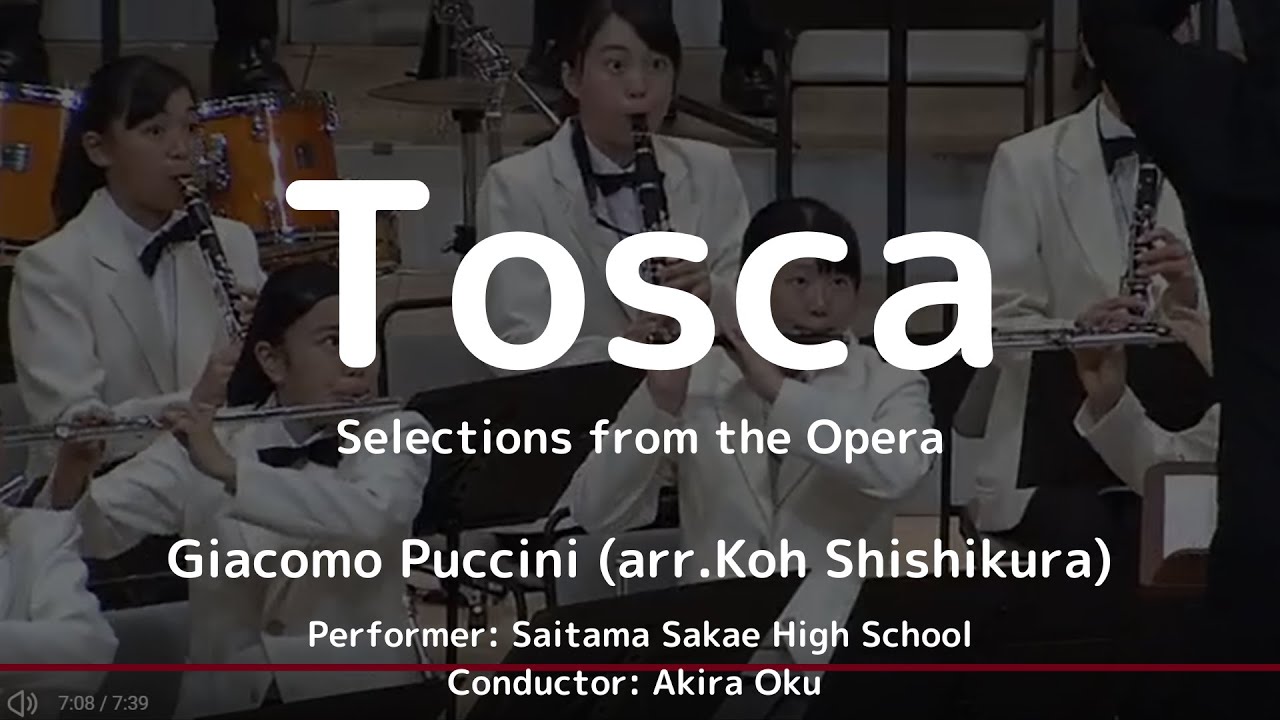 Tosca (Excerpt)-Selections from the Opera by Giacomo Puccini (arr.Koh Shishikura)
