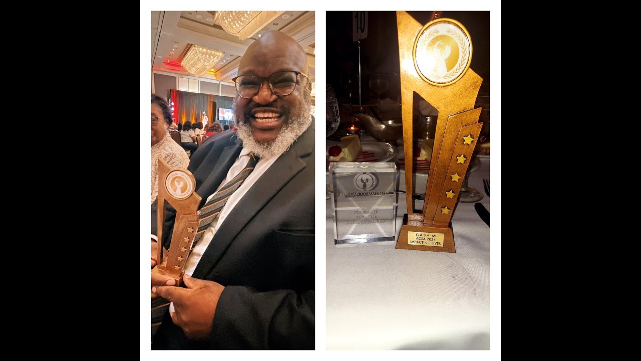 Awards: The Global African Business Association Accepts award at th African Community Service Awards