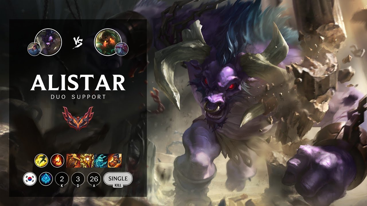 Alistar Support vs Nautilus - KR Grandmaster Patch 12.8