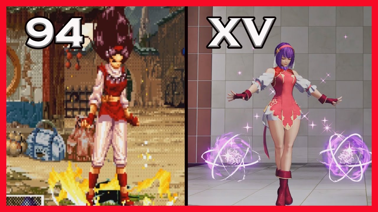 【拳皇KOF】【麻宮雅典娜】94至XV最全超必殺賞析，視爲SNK親閨女的人物，永遠的18歲麻宮雅典娜，你最喜歡那個版本的裝扮？