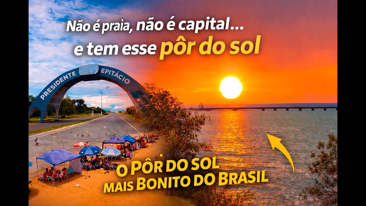 Não é Praia, não é Capital... e tem esse pôr do Sol - Presidente Epitácio/SP