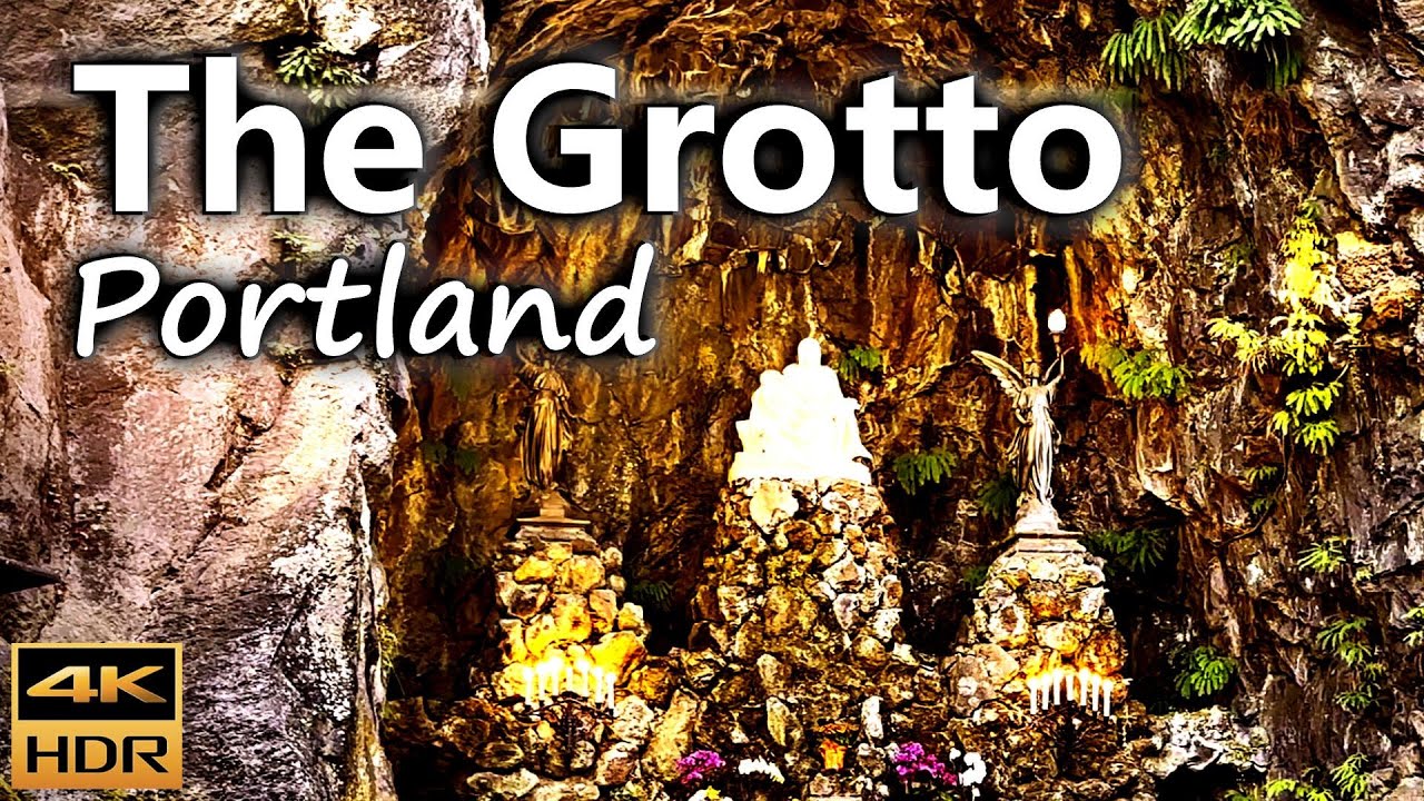 The Grotto, National Sanctuary of our Sorrowful Mother in Portland / Oregon, USA / 4K HDR