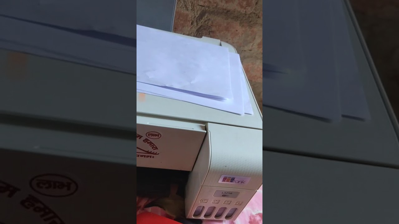 how to epson printer l3256 red light blinking problem scanner error  #red #light #blinking #problem