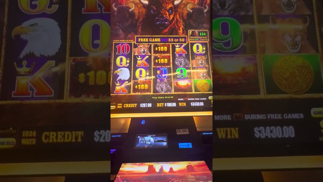 Massive High Limit Buffalo Link Slot Machine Jackpot on $100 Bet Bonus