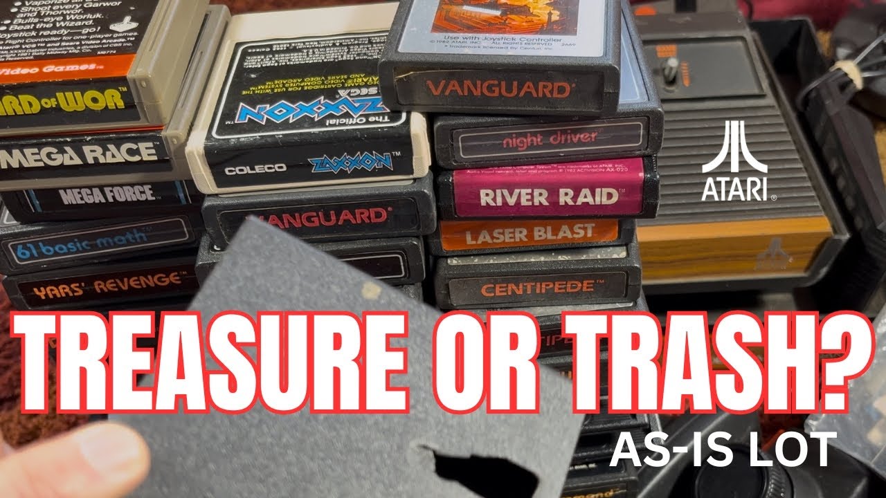 Я купил загадочный набор игр Atari! Распаковываю, чтобы проверить, не была ли эта покупка огромно...