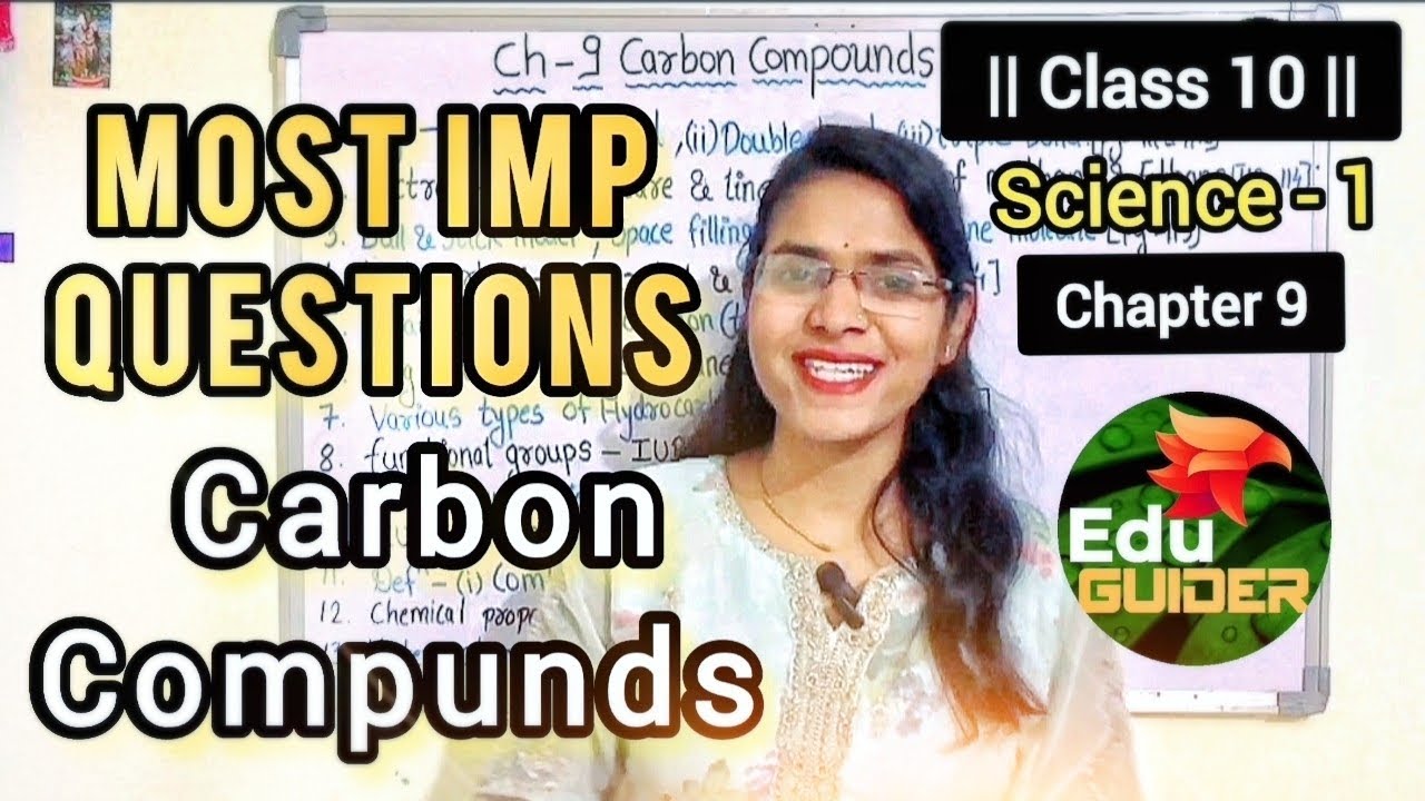 | IMPORTANT QUESTIONS | Science -1 | Chapter-9 | CARBON COMPOUNDS | Class-10th | Maharashtra board |