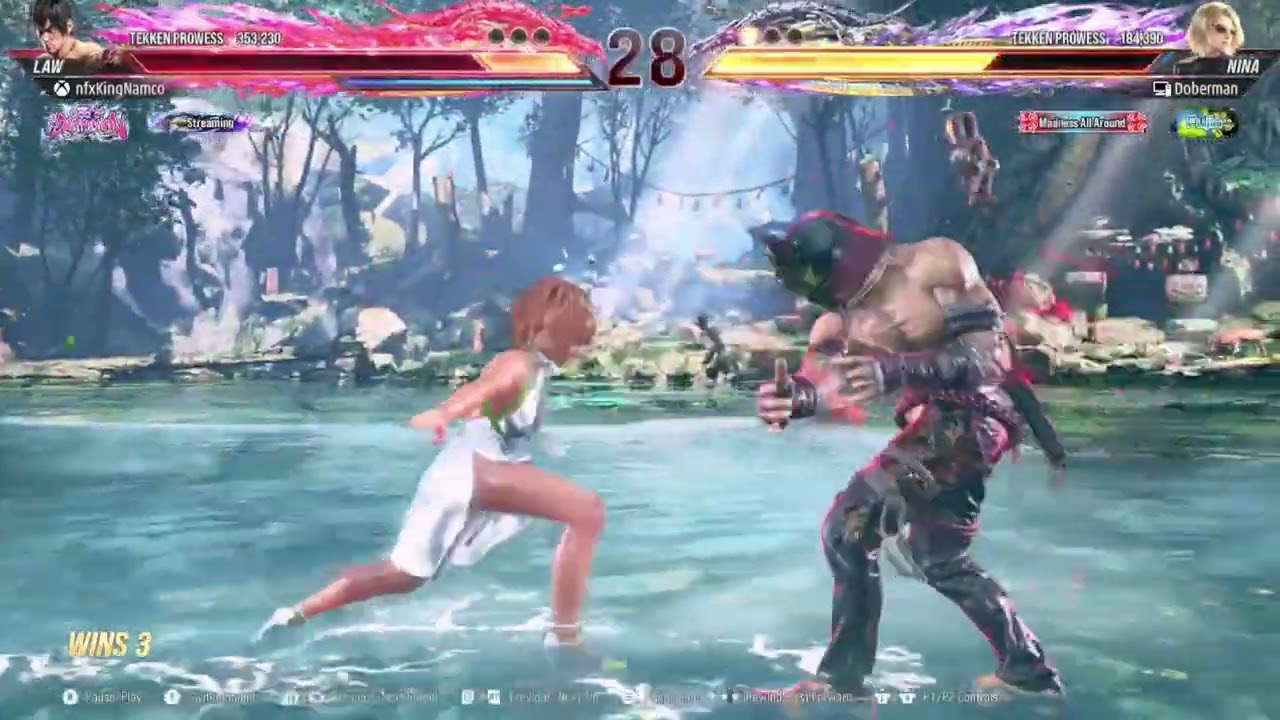 10 min of NFXKingNamco CRAFTIEST Tekken 8 LAW PLAYER
