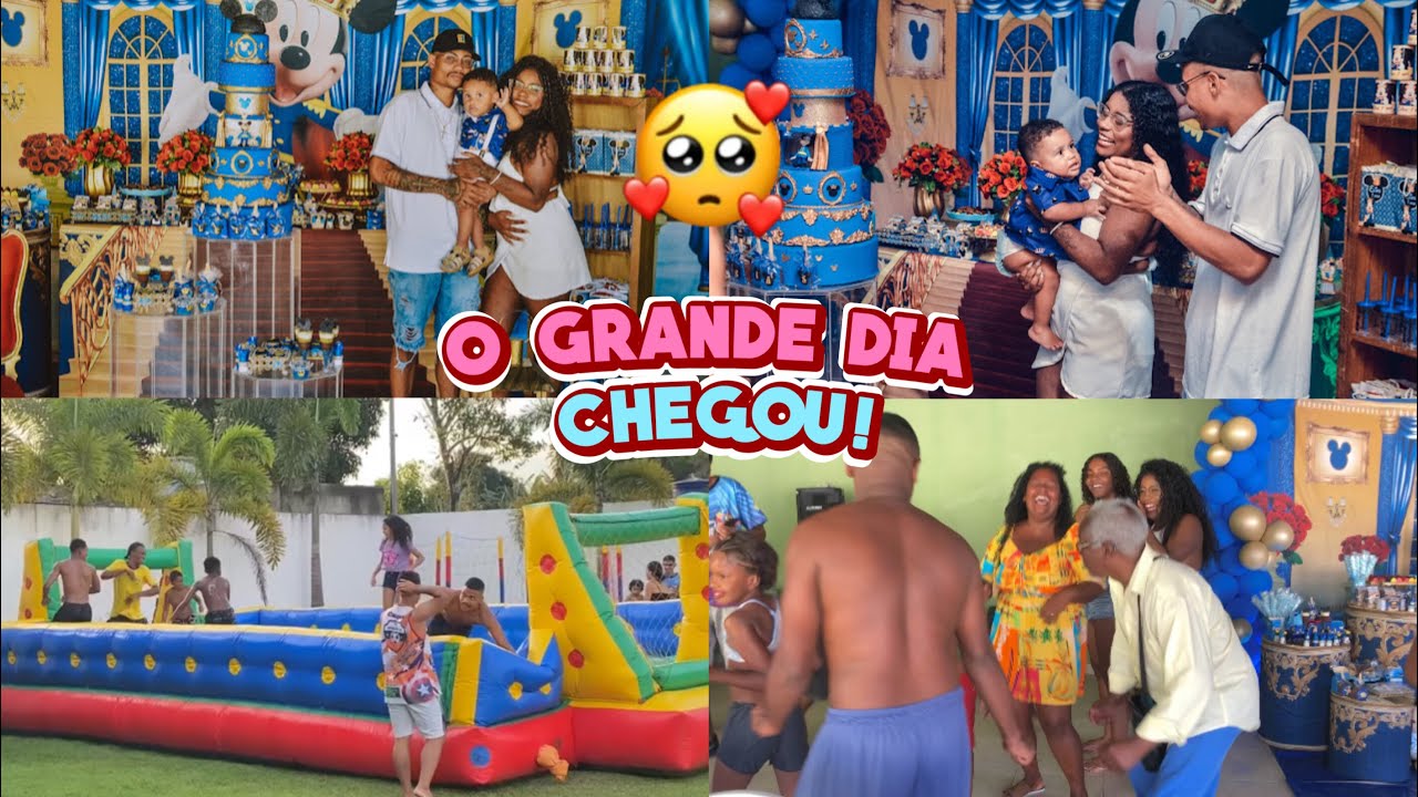A FESTA DE 1 ANO MAIS PERFEITA! SONHO REALIZADO😭❤️(TEMA: MICKEY REALEZA)|Evillyn Vitoriaa