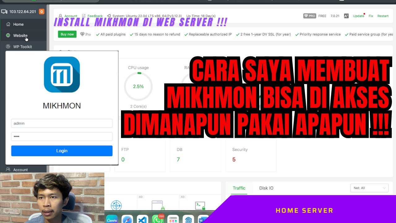 INSTAL MIKHMON DI WEB SERVER | Sedikit cerita tentang Home Server !!!
