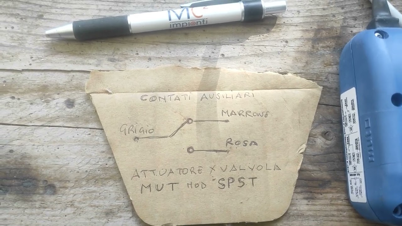 collegamento valvola motorizzata MUT modello SPST ed SPDT