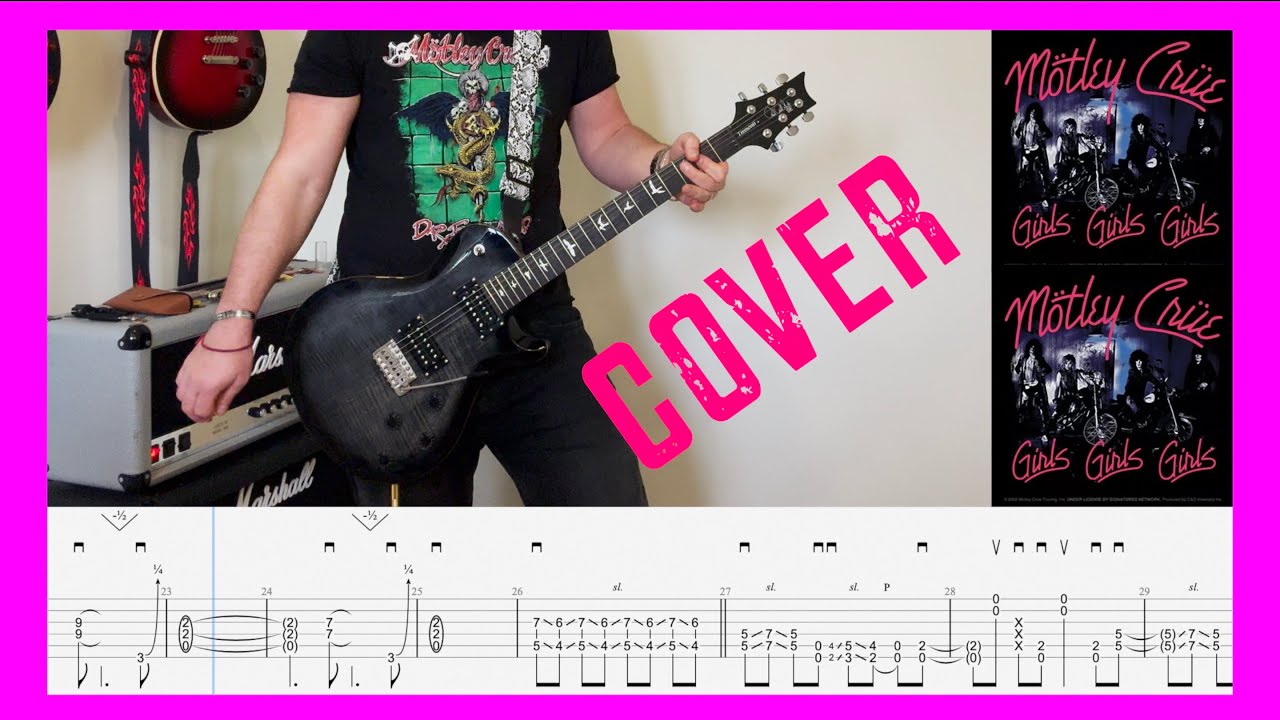 Girls, Girls, Girls 👯‍♀️ Mötley Crüe (Full 4K Guitar Cover with Tabs | Chris Berrow)