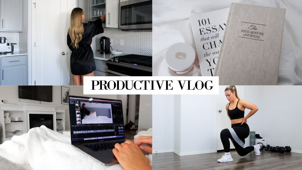 VLOG: productive day in my life, derm appointment, updated skincare, bed time routine + more!