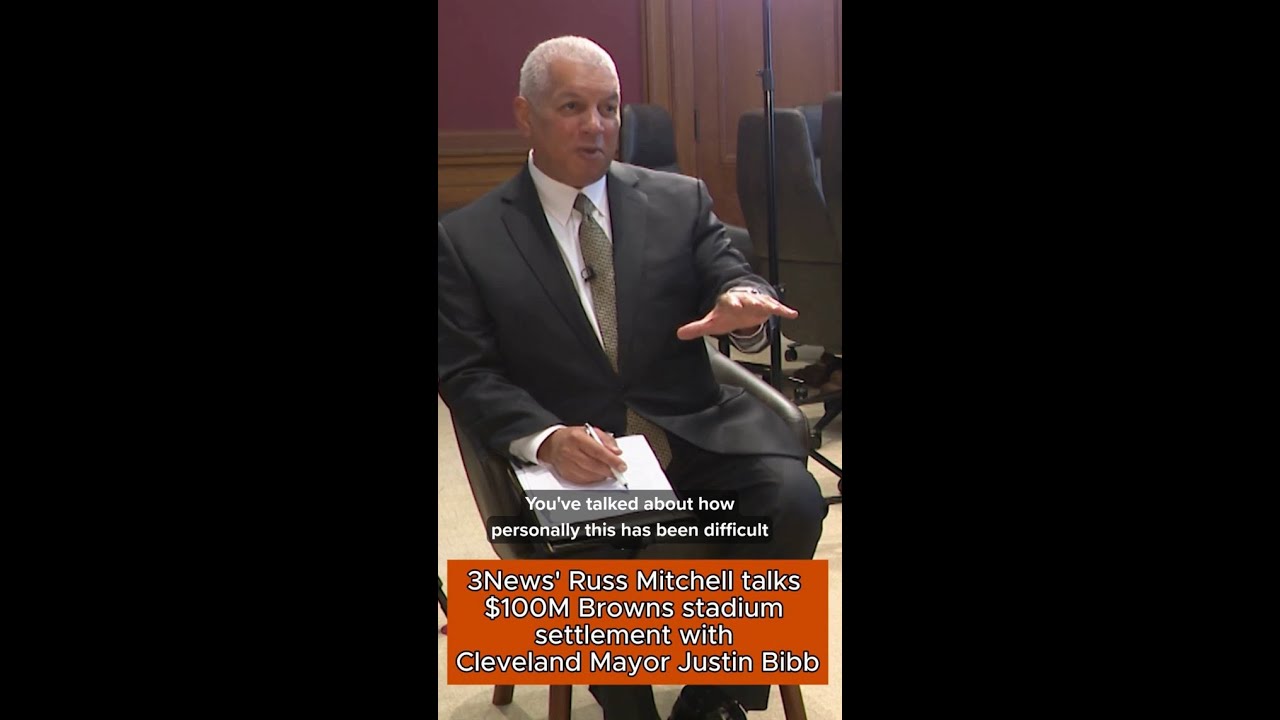 Cleveland Mayor Justin Bibb discusses $100M Browns stadium deal with 3News' Russ Mitchell