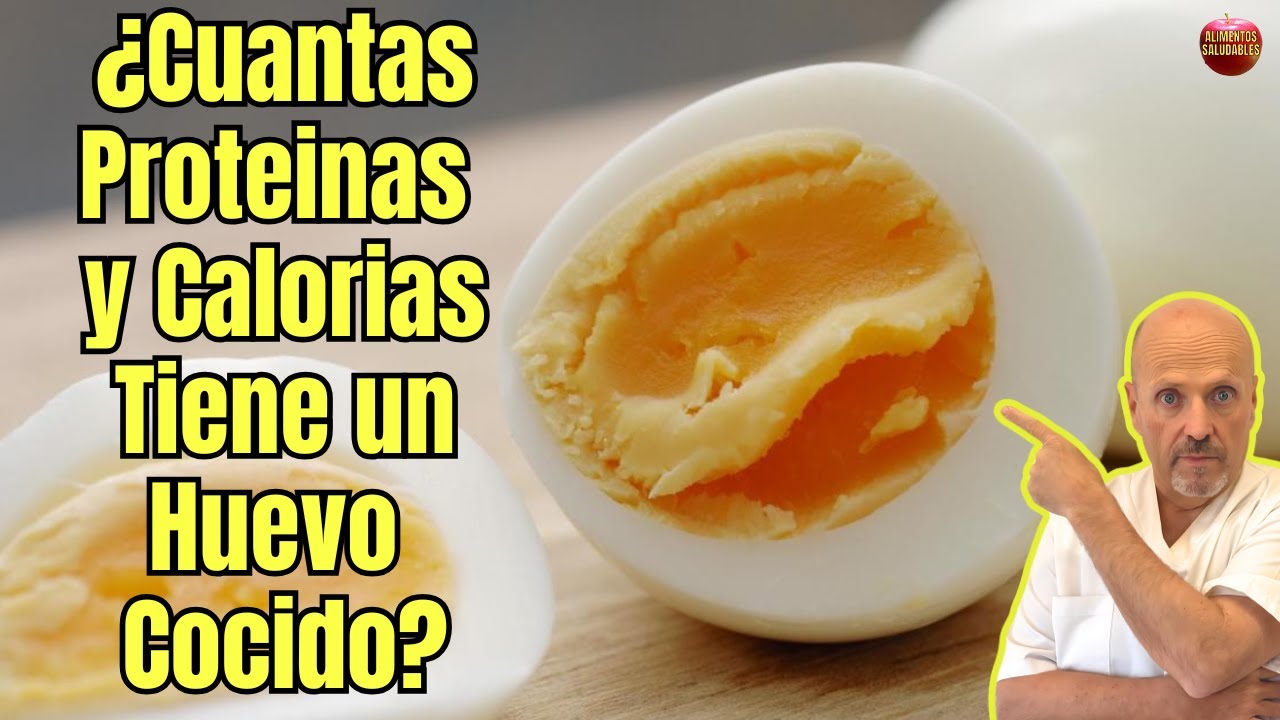 🥚💥 ¿CUÁNTAS PROTEÍNAS Y CALORÍAS TIENE UN HUEVO COCIDO? 💪💪🍳